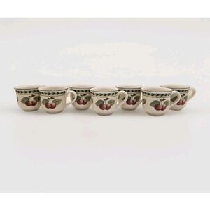 Villeroy & Boch Cascara Fruit Demitasse Espresso Cup Set Of 7